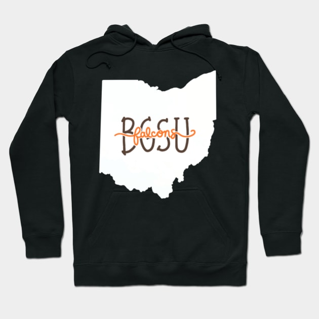 BGSU Falcons Ohio Hoodie by AlishaMSchil